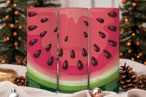 Juicy Watermelon 20oz Tumbler Wrap Sublimation DesignSVG 
