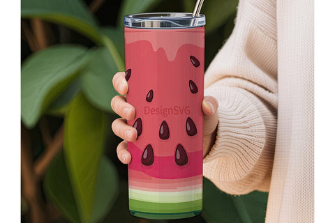 Juicy Watermelon 20oz Tumbler Wrap Sublimation DesignSVG 