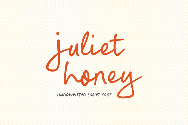 Juliet Honey - Handwritten Script Font Font Timur type 