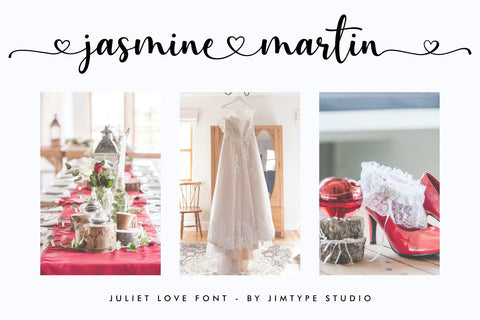 Juliet Love - Wedding Branding Font Jimtype Studio Font Jimtype Studio 