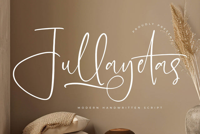 Jullayetas - Modern Handwritten Script Font Letterena Studios 