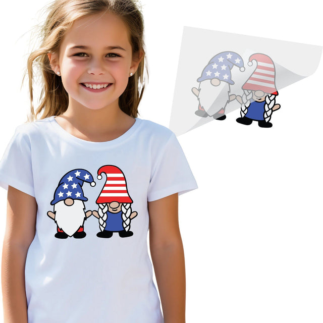 July 4th Gnomes DTF Transfer Physical So Fontsy T-Shirt Iron-On Transfer Shop