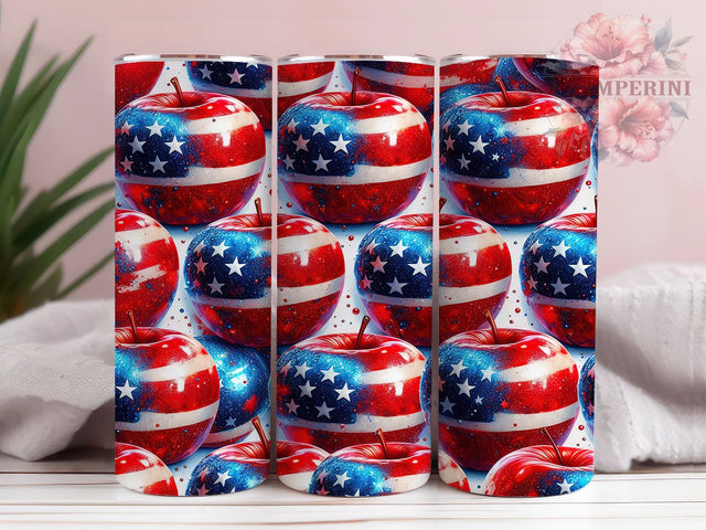 July 4th Patriotic Teacher Tumbler Wrap, July 4th Teacher, USA Education Gift, American Teacher, Sublimation Template, 20oz Tumbler Wrap, Teacher Flag Design Sublimation Li Zamperini 