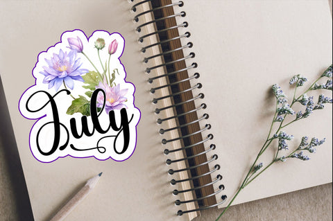 July Sticker Design Sublimation Regulrcrative 