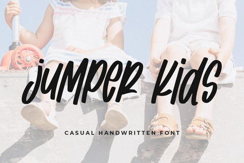 Jumper Kids Font Abo Daniel Studio 