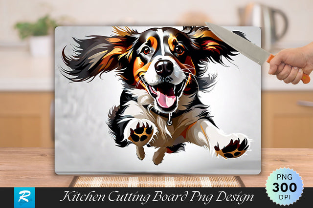 Jumping Dog Cutting Board Sublimation Regulrcrative 