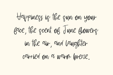 June Blossoms Script Font Beck McCormick 