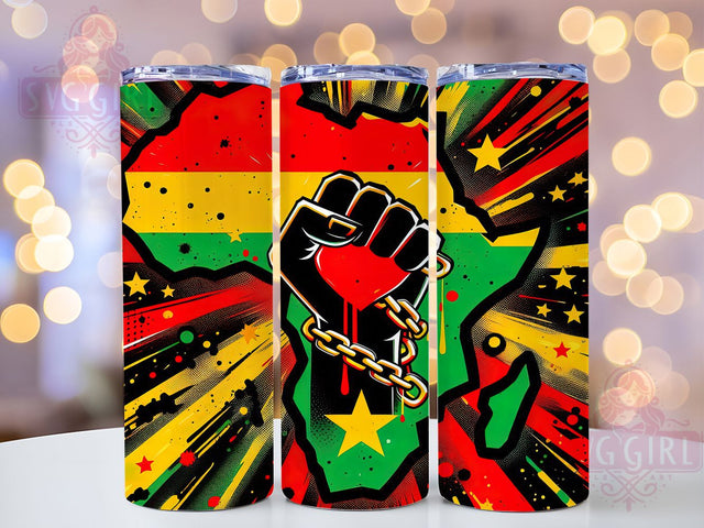 Juneteenth 1865 Black History Pride Tumbler Wrap, African American Pride Wrap, 20oz Sublimation Tumbler, Black History Design, Emancipation Day Tumbler, Freedom Celebration Wrap Sublimation SvggirlplusArt 