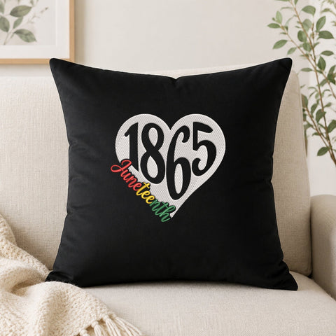 Juneteenth 1865 Heart Embroidery Design – Freedom Day Black History Celebration Machine Embroidery File Embroidery/Applique DESIGNS PatternFeed8 