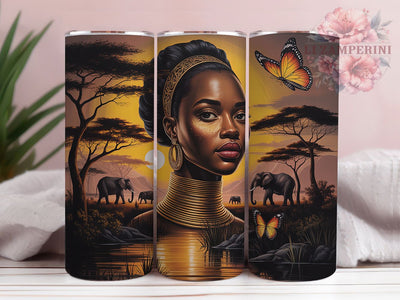 Juneteenth African Queen Tumbler, African Queen, Black History, Freedom Celebration, Cultural Pride, Tumbler Wrap, Sublimation Design Sublimation Li Zamperini 