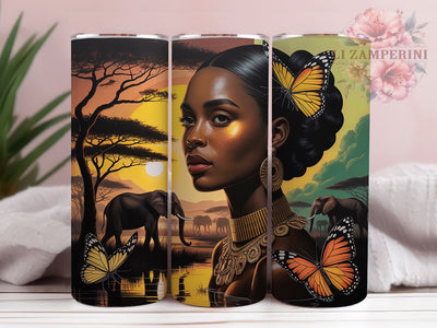 Juneteenth African Queen Tumbler, African Queen, Black History, Freedom Celebration, Cultural Pride, Tumbler Wrap, Sublimation Design Sublimation Li Zamperini 