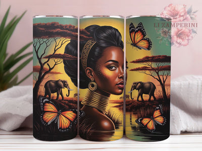Juneteenth African Queen Tumbler, African Queen, Black History, Freedom Celebration, Cultural Pride, Tumbler Wrap, Sublimation Design Sublimation Li Zamperini 