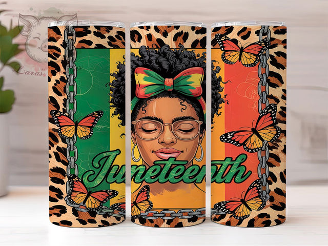 Juneteenth & Afro Hair Messy Bun Tumbler, Afro Hair Design, Messy Bun Tumbler, 20oz Sublimation Wrap, Black Culture Tumbler, African American Art, Printable Juneteenth Wrap Sublimation Lara' s Designs 