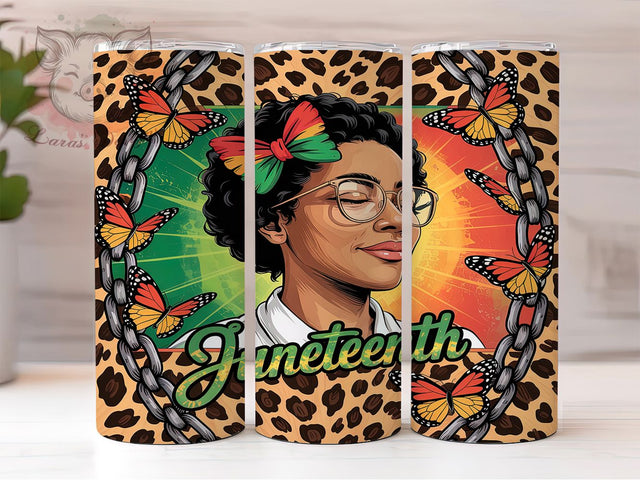 Juneteenth & Afro Hair Messy Bun Tumbler, Afro Hair Design, Messy Bun Tumbler, 20oz Sublimation Wrap, Black Culture Tumbler, African American Art, Printable Juneteenth Wrap Sublimation Lara' s Designs 