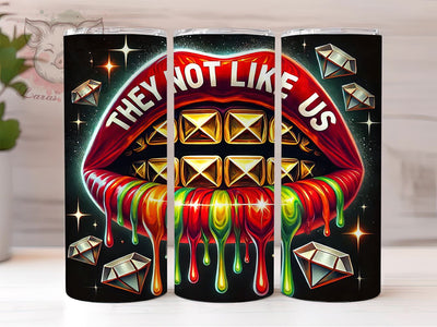 Juneteenth Black Culture 20oz Tumbler, They Not Like Us, 20oz Sublimation, Black Culture Gift, African American Pride, Historical Awareness Drinkware, Unique Juneteenth Gift Sublimation Lara' s Designs 