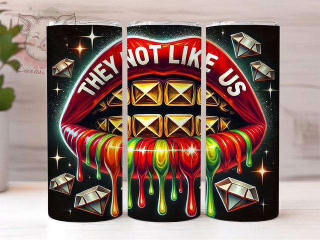 Juneteenth Black Culture 20oz Tumbler, They Not Like Us, 20oz Sublimation, Black Culture Gift, African American Pride, Historical Awareness Drinkware, Unique Juneteenth Gift Sublimation Lara' s Designs 