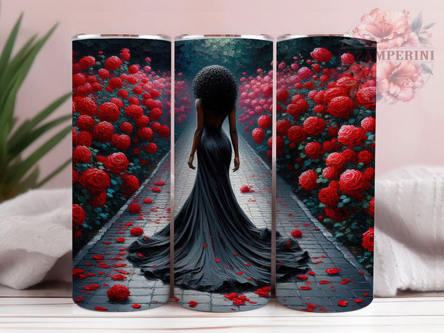 Juneteenth Black History 20oz Tumbler, Black History Design, Black Woman Wrap, 20oz Sublimation, Melanin Queen, Freedom Celebration, African American Pride Sublimation Li Zamperini 