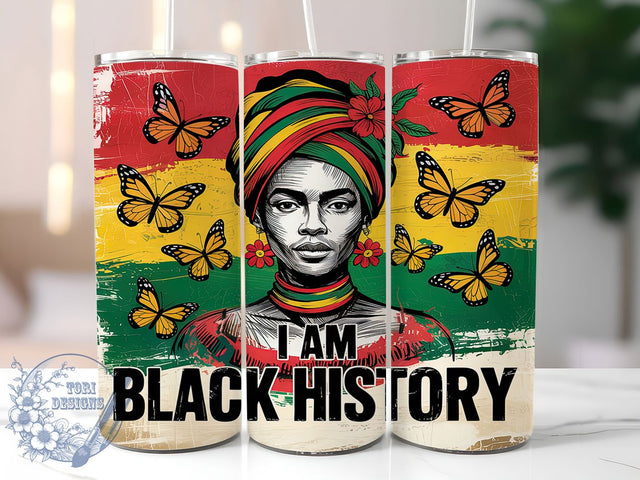 Juneteenth Black History Pride Tumbler Wrap, Black History Design, I'm Black Tumbler, 20oz Sublimation Wrap, African American Pride, Juneteenth Celebration Wrap, Black History Month Tumbler Sublimation ToriDesigns 