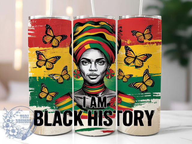 Juneteenth Black History Pride Tumbler Wrap, Black History Design, I'm Black Tumbler, 20oz Sublimation Wrap, African American Pride, Juneteenth Celebration Wrap, Black History Month Tumbler Sublimation ToriDesigns 