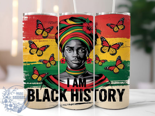 Juneteenth Black History Pride Tumbler Wrap, Black History Design, I'm Black Tumbler, 20oz Sublimation Wrap, African American Pride, Juneteenth Celebration Wrap, Black History Month Tumbler Sublimation ToriDesigns 