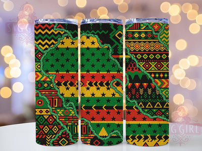 Juneteenth & Black History Tumbler Wrap, Brush Stroke Design, 20oz Tumbler Sublimation, African American Art, Black History Tumbler, Printable Juneteenth Wrap, Sublimation Brush Design Sublimation SvggirlplusArt 