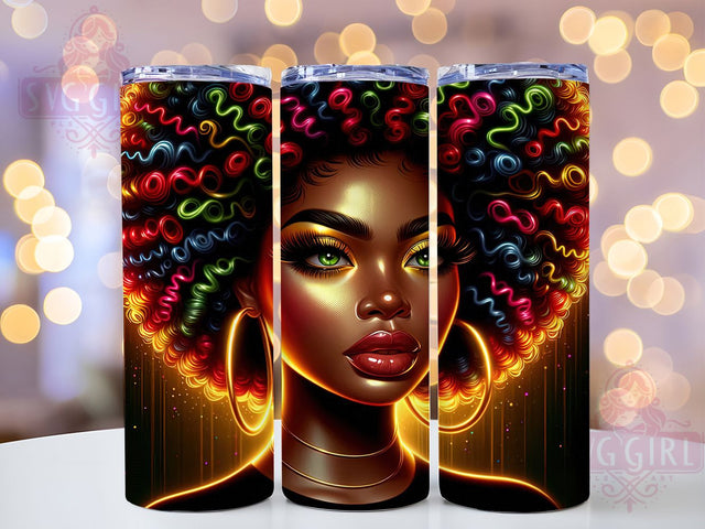 Juneteenth Black Woman Tumbler, Juneteenth Design, Freedom Day, Afrocentric Art, Tumbler Wrap, Sublimation Design, 20oz Tumbler, Cultural Celebration Sublimation SvggirlplusArt 