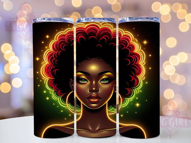 Juneteenth Black Woman Tumbler, Juneteenth Design, Freedom Day, Afrocentric Art, Tumbler Wrap, Sublimation Design, 20oz Tumbler, Cultural Celebration Sublimation SvggirlplusArt 