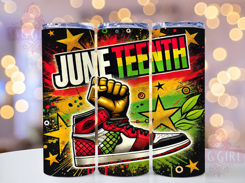 Juneteenth BLM Social Justice 20oz Tumbler, Black Lives Matter, Sublimation Wrap, 20oz Tumbler, African American Gift, Social Justice, Custom Drinkware Sublimation SvggirlplusArt 