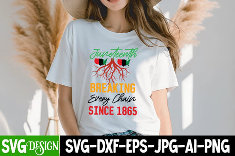 Juneteenth Breaking Every Chain Since 1865 SVG Cut File, Juneteenth Breaking Every Chain Since 1865 SVG Design, Juneteenth Celebrating Black Freedom SVG Cut File, Juneteenth Celebrating Black Freedom SVG Design SVG BlackCatsMedia 