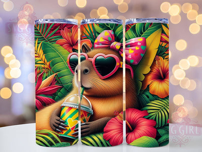 Juneteenth Capybara Celebration Tumbler, Black History Tumbler, Cute Capybara 20oz Wrap, Sublimation Design, Stylish Gift Idea, Capybara Wrap, Juneteenth Celebration Tumbler Sublimation SvggirlplusArt 