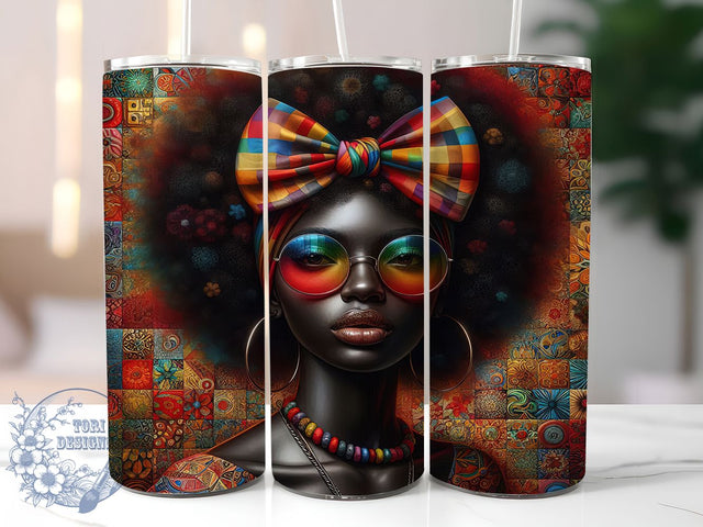 Juneteenth Celebration Black Woman Tumbler, Black Woman Tumbler, Juneteenth Tumbler Wrap, 20Oz Tumbler Wrap, Juneteenth Sublimation Design, Black Woman Drinkware, Juneteenth Celebration Cup Sublimation ToriDesigns 