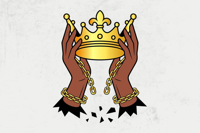 Juneteenth Crown with Hands SVG, Freedom Design Svg SVG DesignDestine 