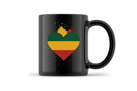 Juneteenth Distressed Heart Flag PNG Printable File Sublimation Creativedesigntee 