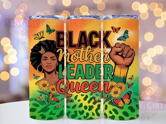 Juneteenth & Empowerment Tumbler Wrap, Black Mother Tumbler, Leader Queen Design, 20oz Tumbler Sublimation, African American Gift, Empowerment Tumbler Wrap, Printable Juneteenth Design Sublimation SvggirlplusArt 