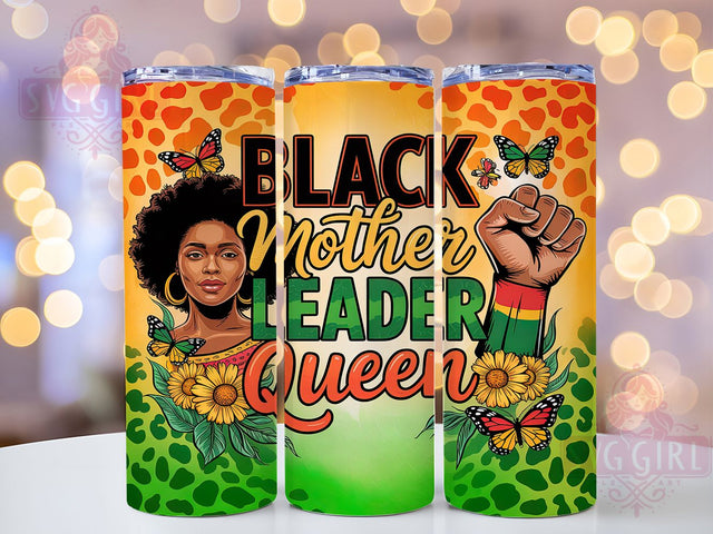 Juneteenth & Empowerment Tumbler Wrap, Black Mother Tumbler, Leader Queen Design, 20oz Tumbler Sublimation, African American Gift, Empowerment Tumbler Wrap, Printable Juneteenth Design Sublimation SvggirlplusArt 