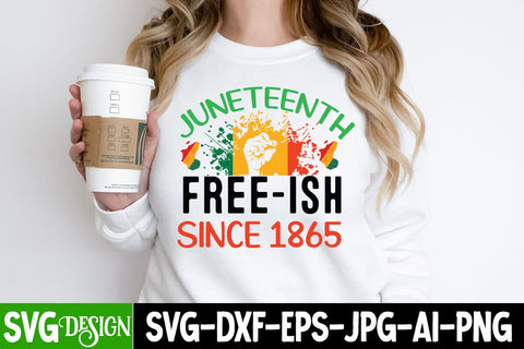 Juneteenth Free-ish Since 1865 SVG Cut File, Juneteenth Free-ish Since 1865 SVG Design, Juneteenth Celebrating Black Freedom SVG Cut File, Juneteenth Celebrating Black Freedom SVG Design, Black History SVG Cut File SVG BlackCatsMedia 