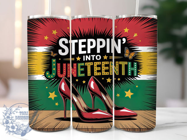 Juneteenth Freedom Pride Tumbler, Freedom Tumbler, Stylish 20oz Wrap, Sublimation Design, Trendy Gift Idea, Black Pride Wrap, Juneteenth Celebration Tumbler Sublimation ToriDesigns 