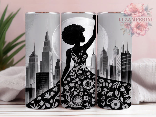 Juneteenth Girl Power 20oz Tumbler Wrap, Girl Power Design, Black History Wrap, 20oz Sublimation, Melanin Magic, Freedom Celebration, African American Pride Sublimation Li Zamperini 