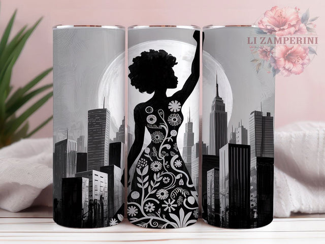 Juneteenth Girl Power 20oz Tumbler Wrap, Girl Power Design, Black History Wrap, 20oz Sublimation, Melanin Magic, Freedom Celebration, African American Pride Sublimation Li Zamperini 