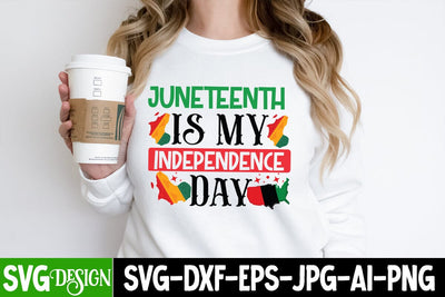Juneteenth is my Independence Day SVG Cut File, Juneteenth is my Independence Day SVG Design, Juneteenth Celebrating Black Freedom SVG Cut File, Juneteenth Celebrating Black Freedom SVG Design, Black History SVG Cut File SVG BlackCatsMedia 