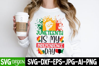 Juneteenth is my Independence Day SVG Cut File, Juneteenth is my Independence Day SVG Design, Juneteenth Celebrating Black Freedom SVG Cut File, Juneteenth Celebrating Black Freedom SVG Design, Black History SVG Cut File SVG BlackCatsMedia 