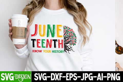 Juneteenth Know Your History SVG Design, Juneteenth SVG Cut File, Juneteenth Sublimation Design, Juneteenth SVG Cut File, Juneteenth Sublimation Design, Black hIstory SVG Bundle , Black Woman SVG Design SVG BlackCatsMedia 