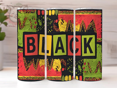 Juneteenth License Plate 20oz Tumbler, Black License Plate Design, African American Pride, Cultural Celebration Drinkware, Unique Juneteenth Gift, Black History Month Tumbler Sublimation Lara' s Designs 