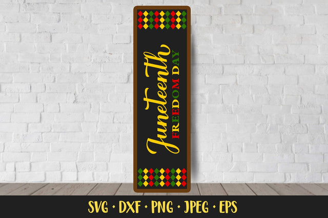 Juneteenth Porch Sign. Freedom Day Farmhouse Sign SVG LaBelezoka 
