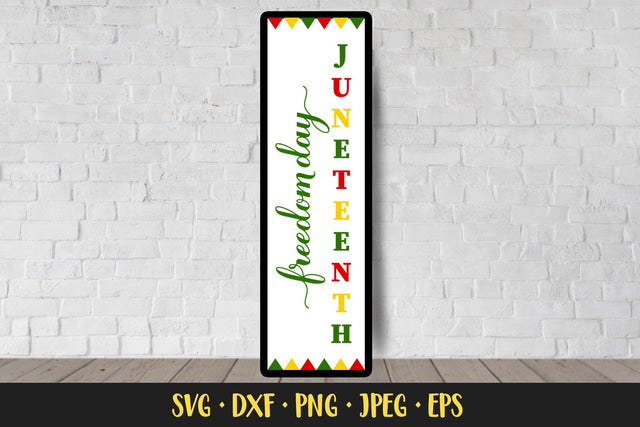 Juneteenth Porch Sign SVG. Freedom Day Farmhouse Sign SVG LaBelezoka 