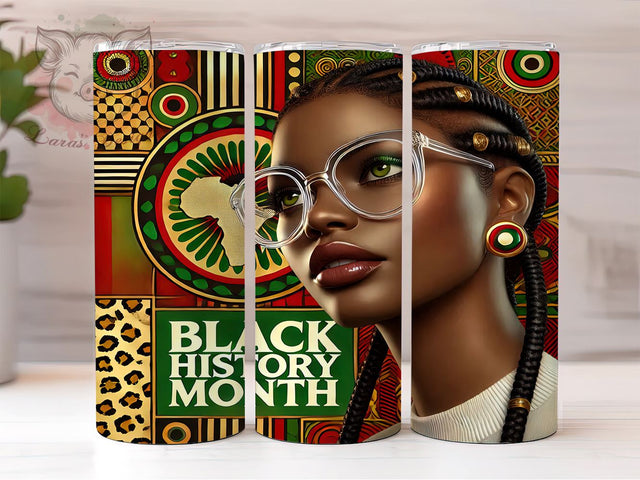 Juneteenth Pride 20oz Tumbler, Black History Month, Sublimation, African American Pride, Cultural Awareness Drinkware, Historical Celebration Tumbler, Unique Black History Gift Sublimation Lara' s Designs 