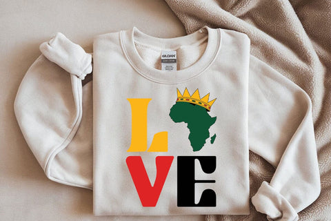 Juneteenth Svg, Black History SVG, Africa Love SVG, Crown, African American Shirt Svg SVG DesignDestine 