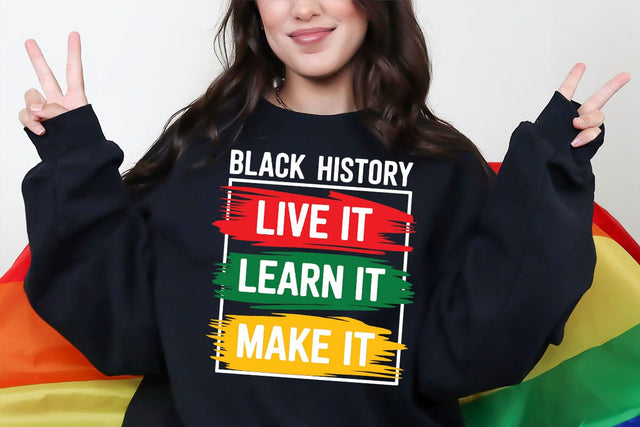 Juneteenth Svg, Black History SVG, Live It Learn It Make It SVG, Inspirational SVG SVG DesignDestine 