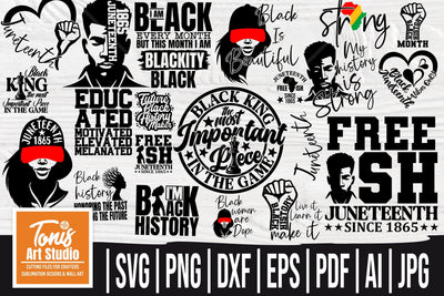 Juneteenth SVG Bundle | Black History svg Bundle | Cut Files SVG TonisArtStudio 