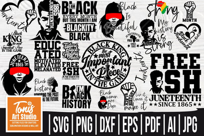 Juneteenth SVG Bundle | Black History svg Bundle | Cut Files SVG TonisArtStudio 